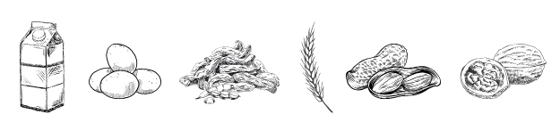 Imagem do Alérgenos que podem conter nos cookies