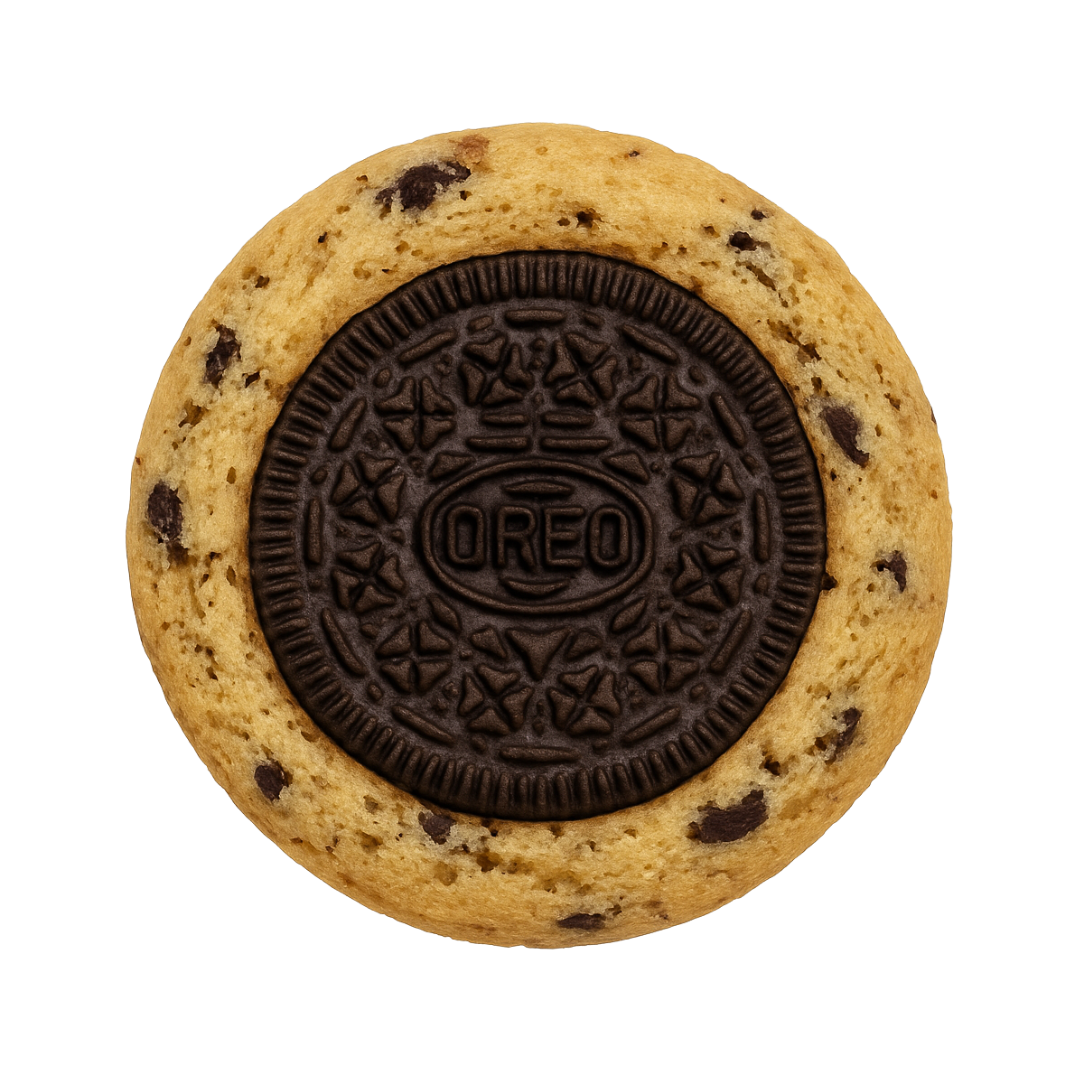 Cookie tradicional com Oreo